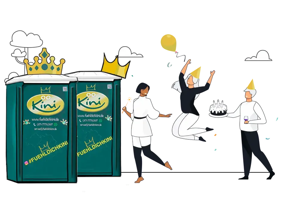 Mobile Toilette für private Feier